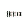 24pcs Press On Nails Simple Cute Christmas Tree Nail Art Pieces Dark Green White Snow False Nails Short European Square Nail Art Pieces Removable