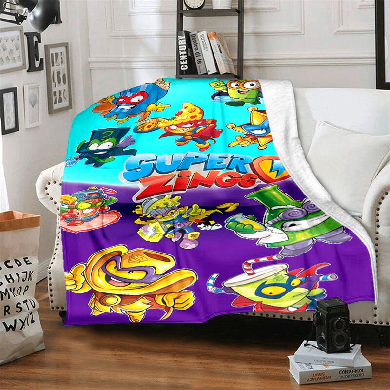 1pc Blanket Superthings3 Print Design, Lightweight Blanket for Sofa, Bed- Soft &Warm, Gift for All Seasons like Christmas, Halloween