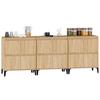 Maison Exclusive - Buffets 3 pcs chêne sonoma 60x35x70 cm bois d'ingénierie