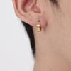 Men's Earrings One Touch Black Gold Surgical Steel T Color Touch