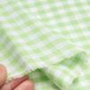 KIYOHARA Gingham Check 6mm 110cm Wide X 2m Light Fabric, Chambray, Lightweight, Approx. Cut, Col. LG, Green, G1002-2