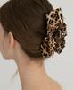Leopard Double Ribbon Hair Crow Clip HB2276