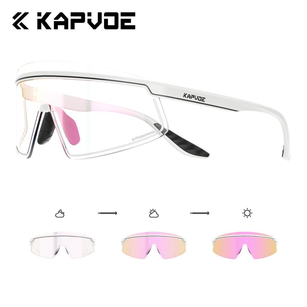 Kapvoe Sports Sunglasses Road Bike Mountain Bicycle Cycl Glasses Riding Goggle Sports Eyewear for Man Women Cycling Glasses