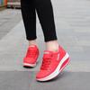 Casual Sports Shoes Breathable Comfortable Wedge Heel Thick Sole Sneakers Lace Up