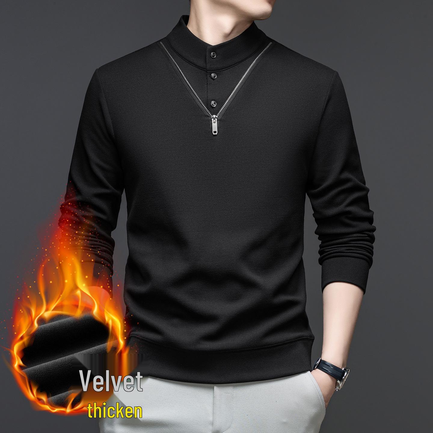

Men s High-End Winter Knit Pullover Sweater - Warm Base Layer for Middle-Aged and Young Adults 4XL