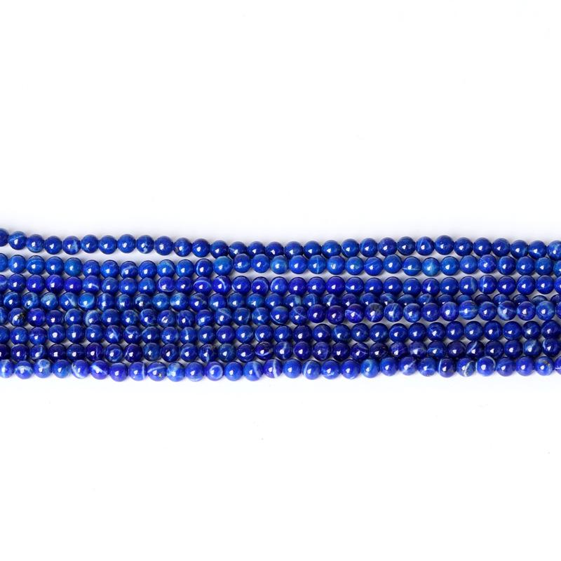 Afghanischer Lapislazuli Reisperlen, 3mm, Halbfertiger Strang für DIY Schmuck