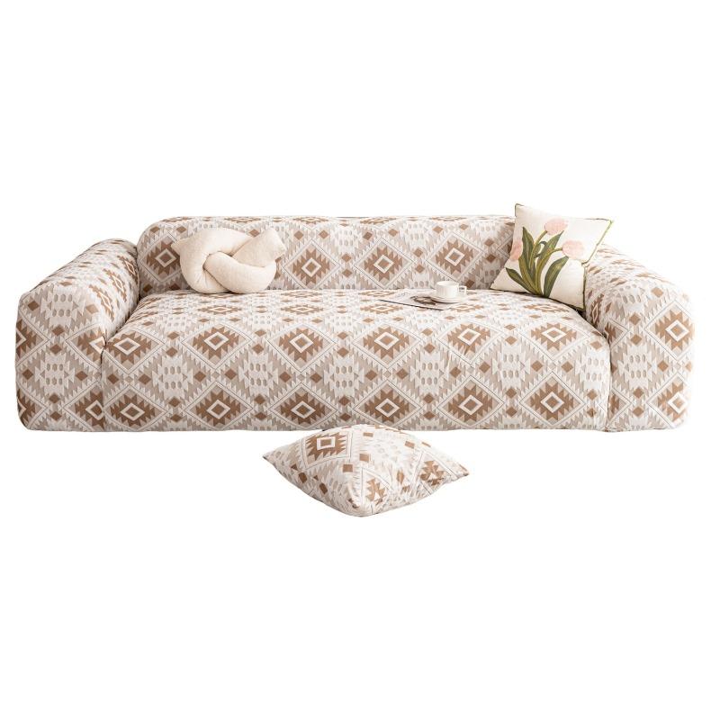 Copridivano in tessuto jacquard elastico Copridivano elasticizzato Copridivano componibile a forma di L Fodera angolare per soggiorno 1/2/3/4 posti