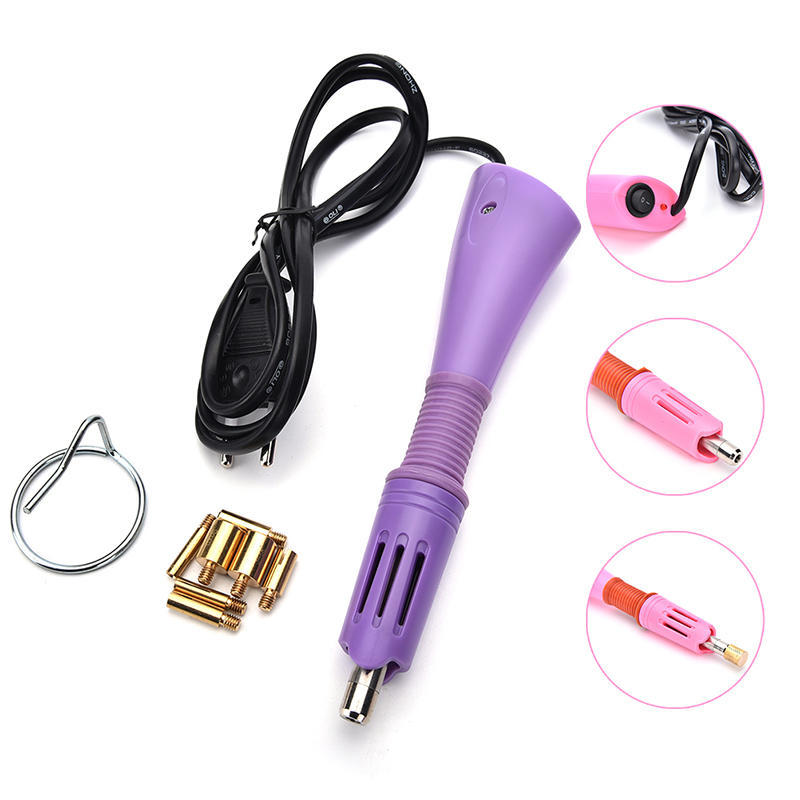 Fix Iron-On Applicator Wand Heat Gun For   Gem Tool 7 Tips,