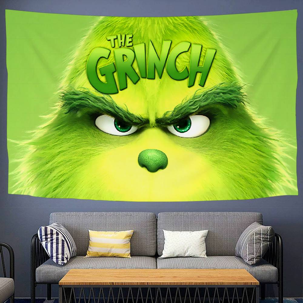 Film The GGrinch CChristmas Cartoon Tapestry Bohemian Wall Tapestries Mandala Home Decor