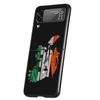Ireland Flag Phone Case For Samsung Galaxy Z Flip 3 4 5 6 7 Hard Black Folding PC For Samsung Z Flip3 Flip4 Flip5 Cover