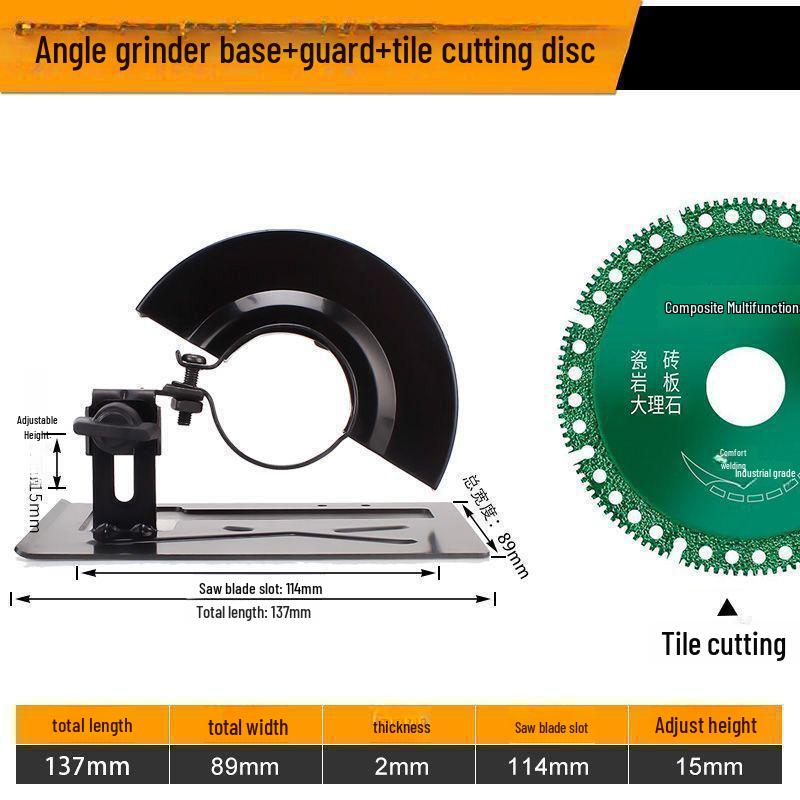 Adjustable Protective Cover for Angle Grinder: Modified Headlight & Portable Bracket