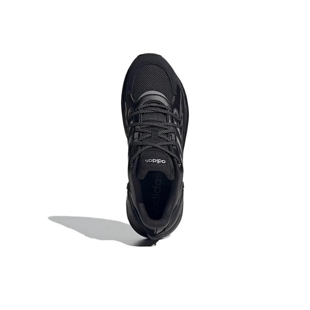 Adidas Ozwave Surge Comfortable Non-Slip Wear-Resistant Low-Top Dad Shoes Unisex Sneakers Black Silver JR3184