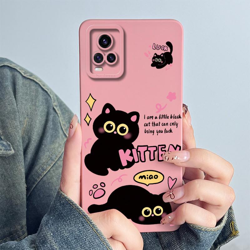 For Vivo V20 Phone Case Cute Astronaut Soft Silicone Lens Protective Back Cover for VivoV20 V2024 V2025 Coque Vivo v 20 Shells