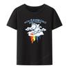 The Origin of Rainbows Graphic Print Tee Funny T-shirts Hipster Short-sleev Novelty Leisure Loo
