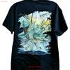 Guy Harvey Blue T Shirt Adult M Medium Size Fishing Sport Vintage Breathable Casual Versatile Fashion Stretched