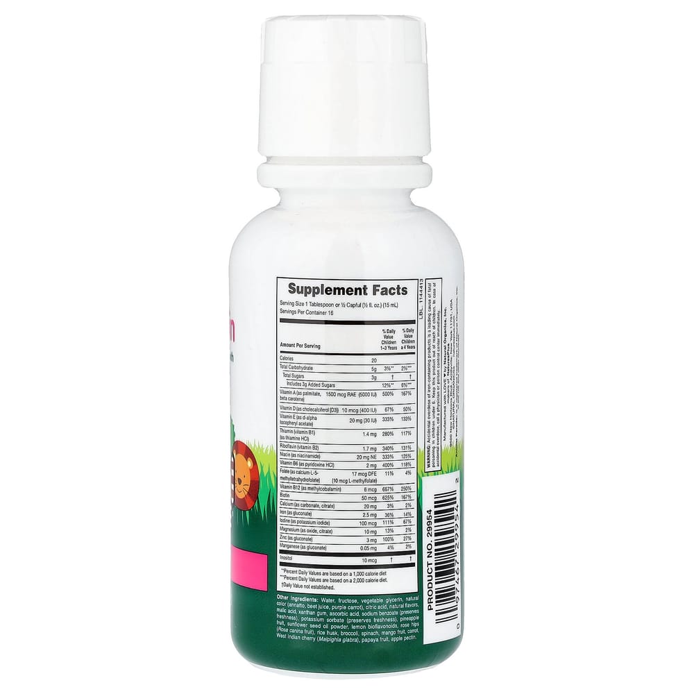 Nature's Plus Source of Life Animal Parade Liquid Vitamin Tropical Berry 236.56ml (8 fl oz)