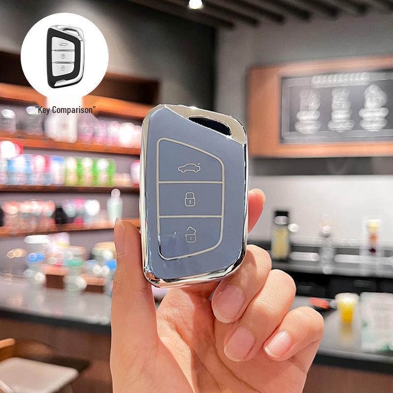 JAC Car Key Cover for Jiayue A5, X4, X7, iC5, iEVS4/7S/T8, Ruifeng S4/S7/M6.