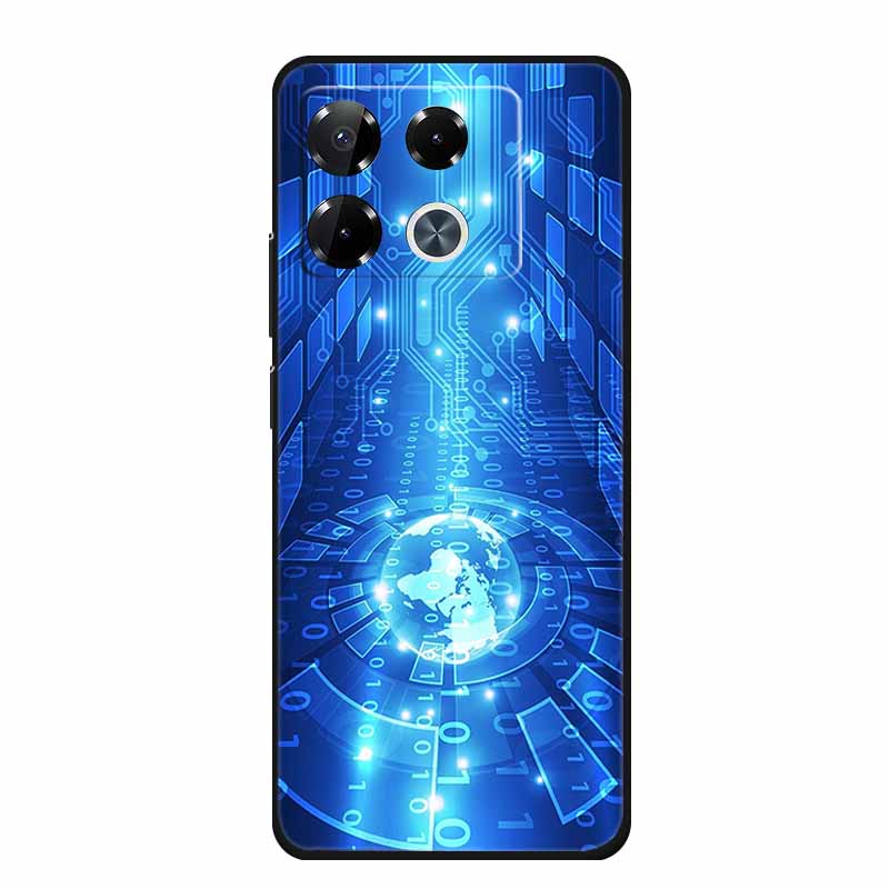 For Infinix Note 40 Pro Case Note40 Pro Plus Phone Cover Black Silicone Soft Case For Infinix Note 40 Pro Plus Back Cover Case