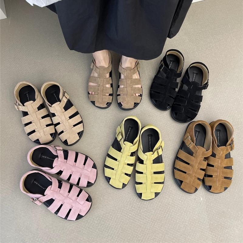 Fashion AIYUQI  Women's Sandals 2025 New Woven Hollow Roman Sandals For Women Summer Large Size Pig Cage Female Shoes