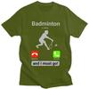 T-shirt da Badminton per Uomo Cotone Puro Magliette Regalo San Valentino T-shirt Manica Corta T-shirt alla Moda Abbigliamento