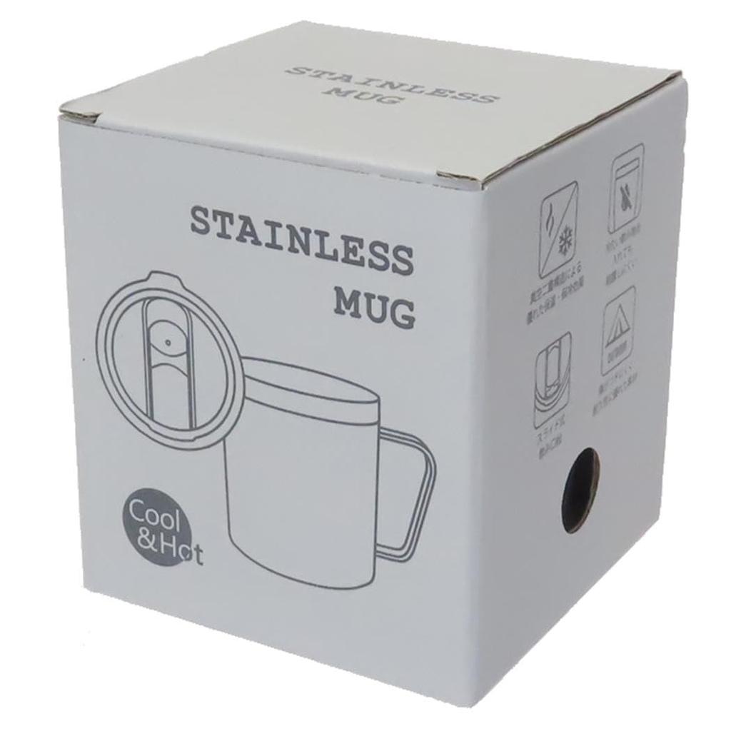 Marimo Craft Stainless Steel Mug with X H106mm Ishiyowa-chan Lid, Approx. 87 MIYC-010