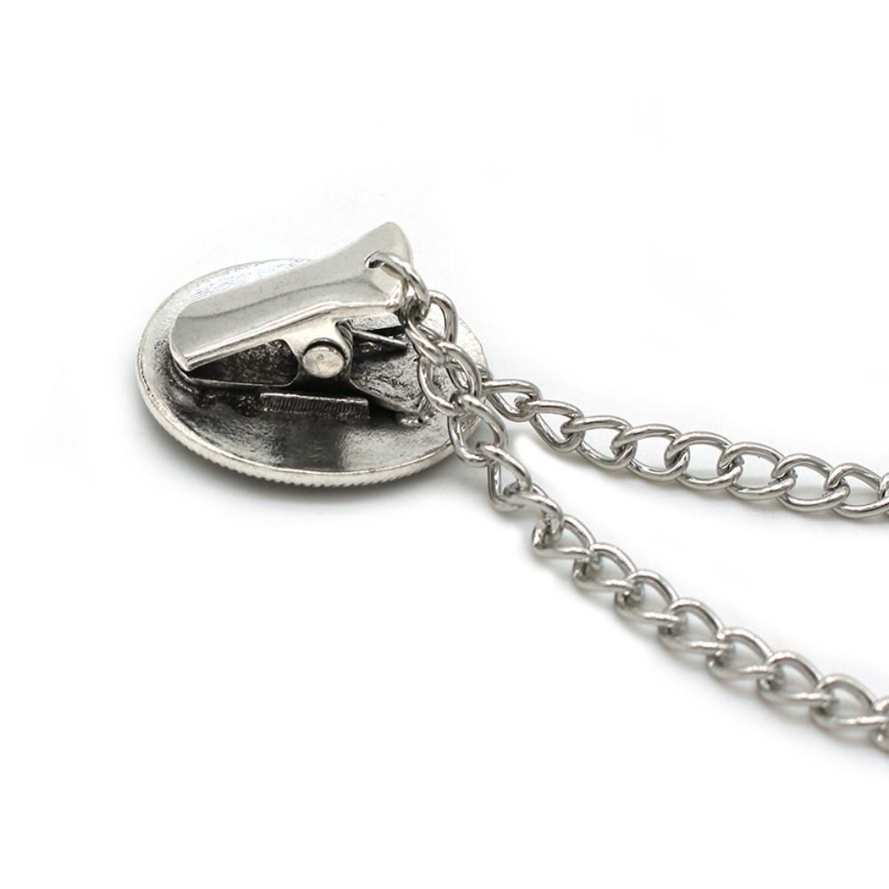 Korean Suit Brooch Retro Suit Shirt Collar Chain Gentleman Tassel Brooch  Sweater