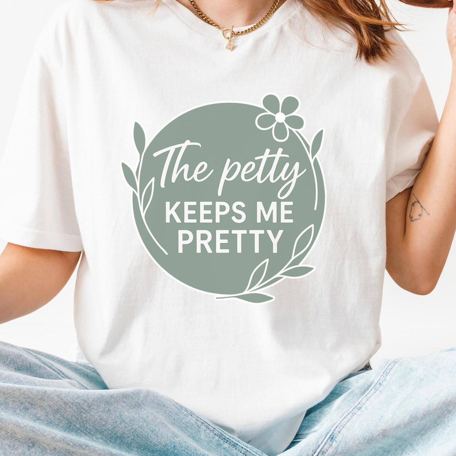 Funny Floral Graphic Tee: Sarcastic Petty Humor Shirt S