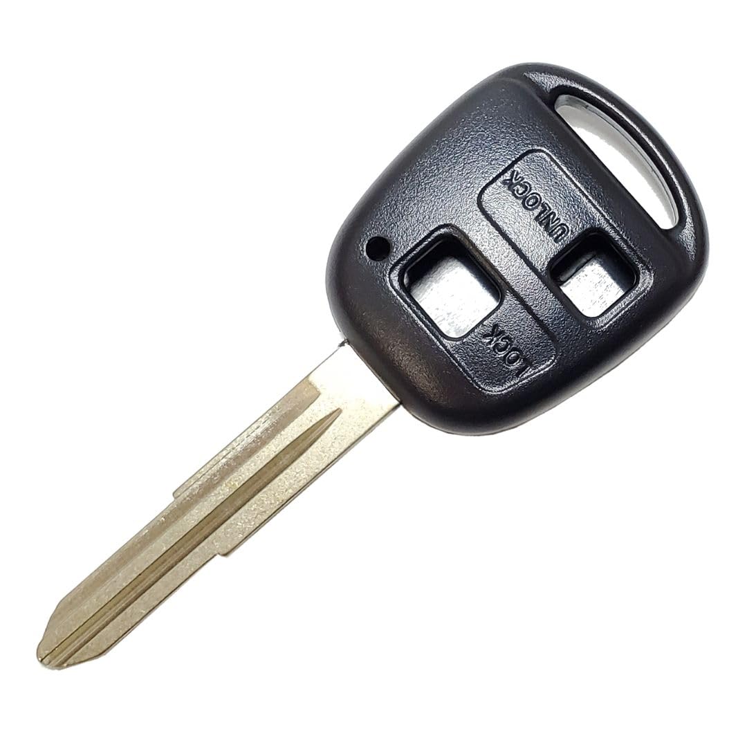 

Совместимый с Toyota Daihatsu Бланк ключа 2 кнопки Бесключевой ключ Ключ Ключ Запасной ключ чёрный