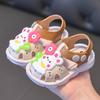 Girls' Sandals Summer 0-3 Years Old Baby Baotou Baby Toddler Shoes Non-slip Soft Sole Home Wear Children's Sandals