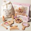 Children's Beech Wood Makeup Play Set - Educational Toy for Girls