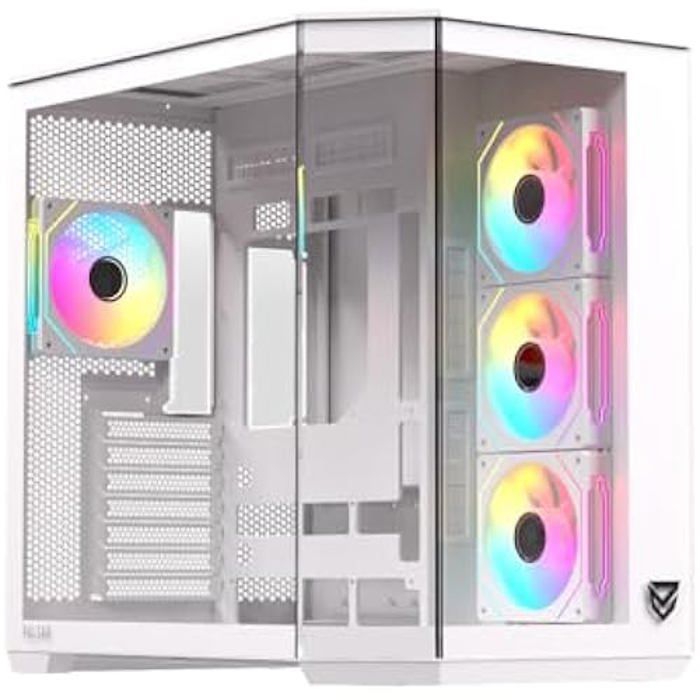 Boîtier PC - NFORTEC - Pulsar - ATX - Verre trempé - 4 ventilateurs A-RGB