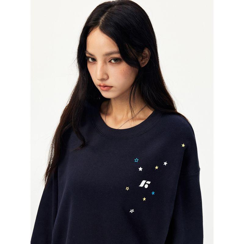 Jungle Tiger 420g Heavy Fleece Crew Neck Sweatshirt for Men and Women, Autumn and Winter Trendy Couple Thick Long-Sleeve Top