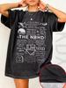 Buurt NBHD Band Bedrukt T-shirt Puur Katoen Hoge Kwaliteit Dameskleding Xorts Ropa Mujer Casual T-shirt met Korte Mouwen