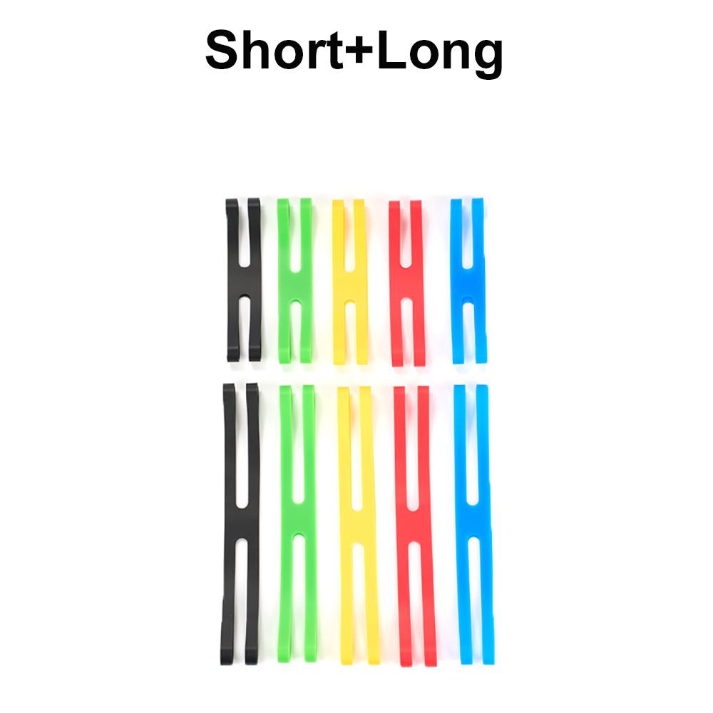 Outdoor Camping Tableware Storage H-shaped Silicone Strap Elastic Color Tie Cutlery Cross Strap Cutlery Packing Strap Camping