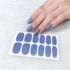 Gradient-Stil Nagellack-Aufkleber Set Selbstklebend Wasserdicht Glitzer Falsche Nagel-Aufkleber