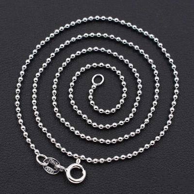 Schmuck S925 Reinem Silber Bead Kette Casual Alle-spiel Anhänger Kette Explosion DIY Silber Halskette Schlüsselbein Weibliche