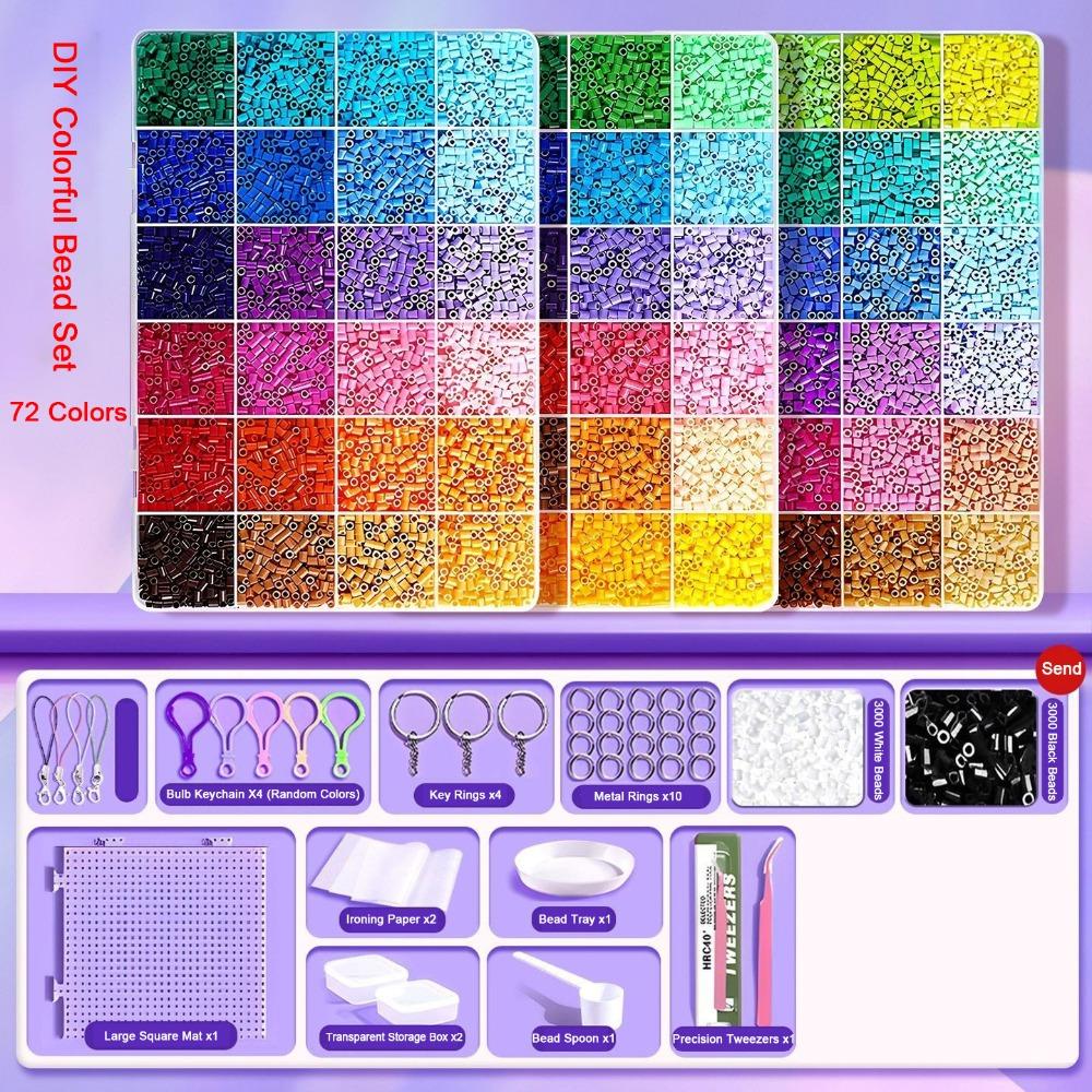 Hochwertiges Bügelperlen-Set 2,6 mm Größe 3D Puzzle Perlen Perler Hama Perlen Handgemachtes Handwerk