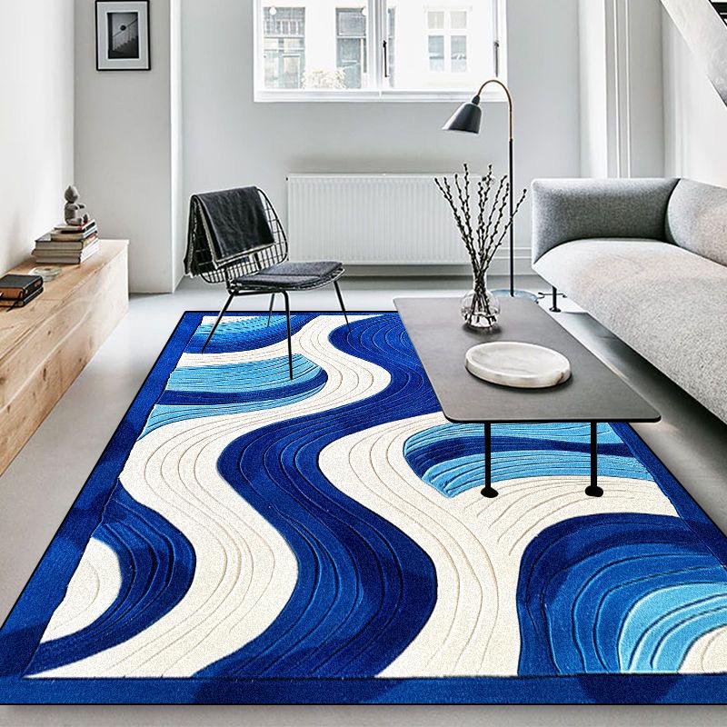 Modern Geometric Abstract Carpets New Flannel Living Room Rug Large Area Decoration Rugs Bedroom Bedside Non-slip Soft Floor Mat