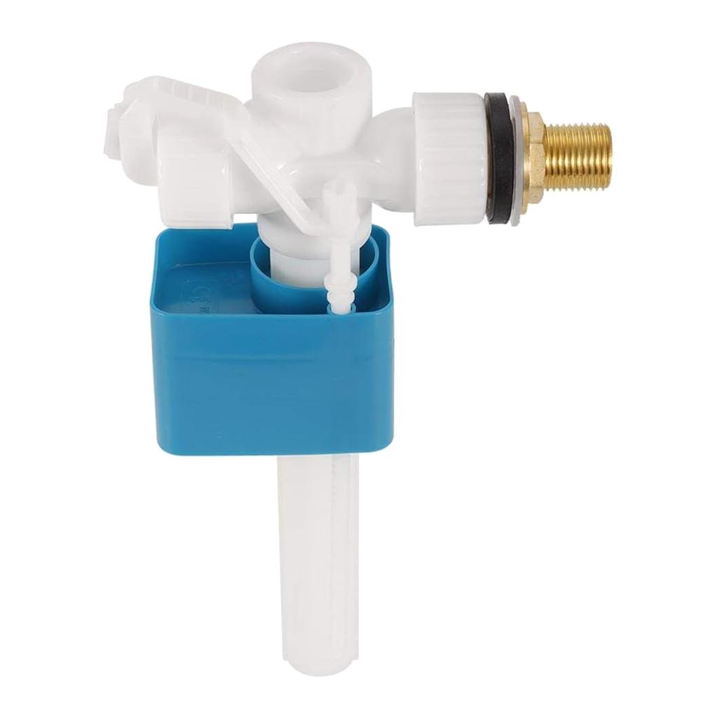 Stable and Quiet 4 Way Copper Inlets Valves for Toilet Easy Installation G1/2 No Noise Side Entry Inlets Float Valves
