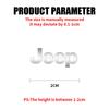Voor Jeep 3D Aluminium Auto Interieur Stickers Embleem Decoratie Voor Jeep Grand Cherokee Wrangler Renegaed Compass Patriot Libert