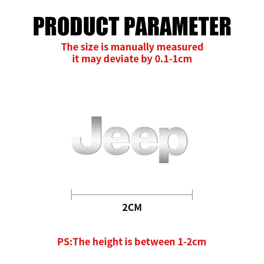 Voor Jeep 3D Aluminium Auto Interieur Stickers Embleem Decoratie Voor Jeep Grand Cherokee Wrangler Renegaed Compass Patriot Libert