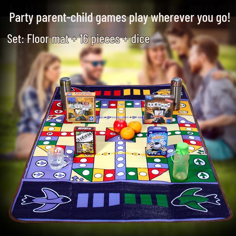 Huaying Extra Large Flying Chess Carpet Mat for Infants and Toddlers - Parent-Child Children's Toy