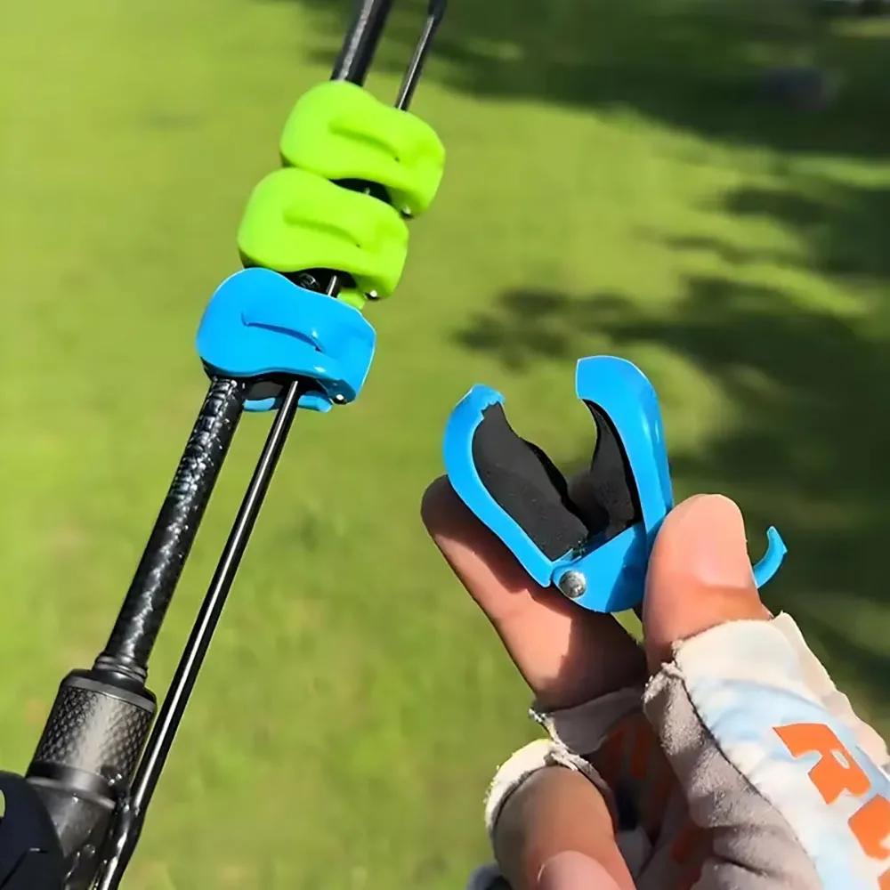 Portable Quick-Attach Fishing Rod Clip Fishing Rod Holder Ball Straps Lightweight Fishing Tackle Ties Organizer Storage Racks Fishing Accessories