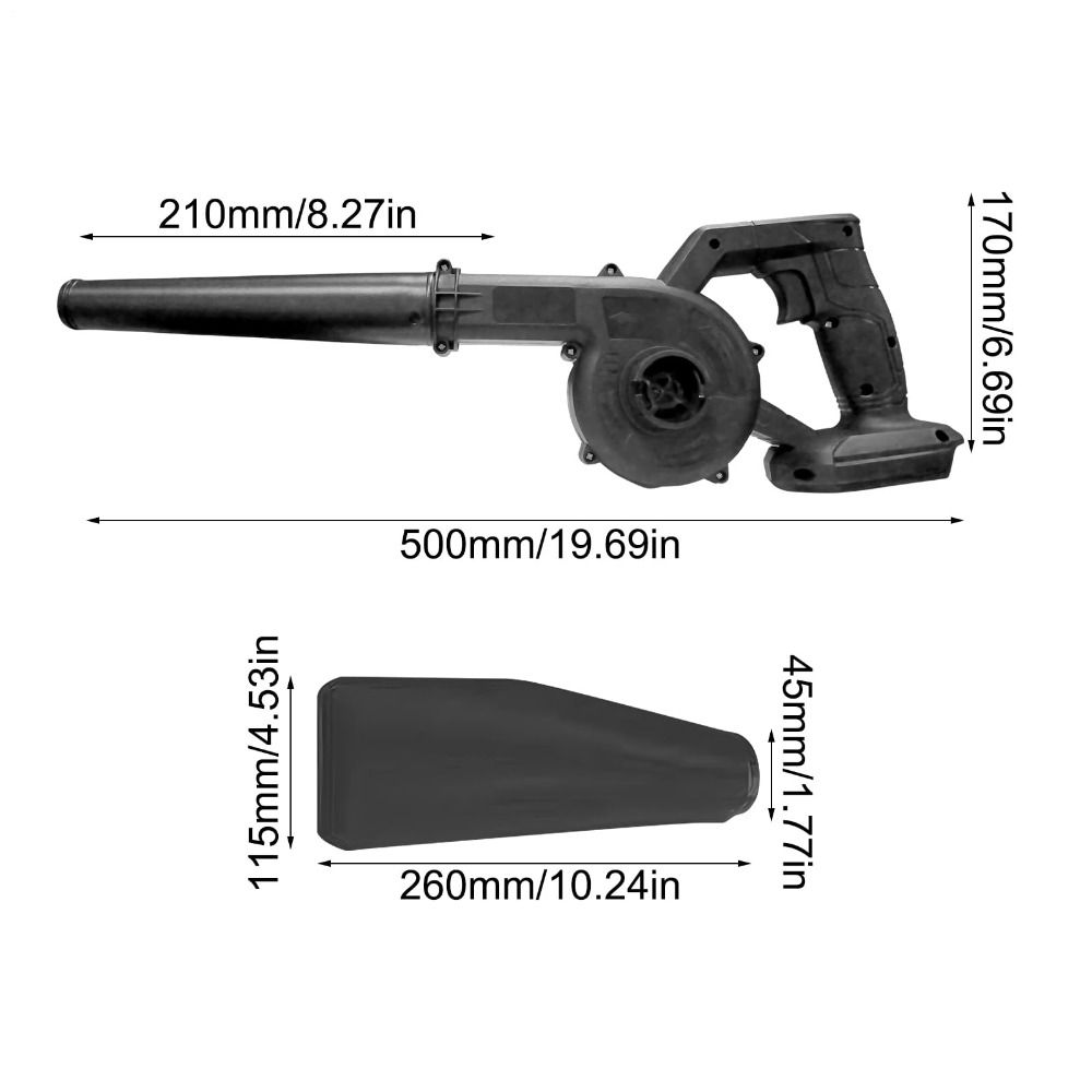 Dual-Function Dust Blower Suction Cleaner High-power Rechargeable Blower  Vehicle Mounted