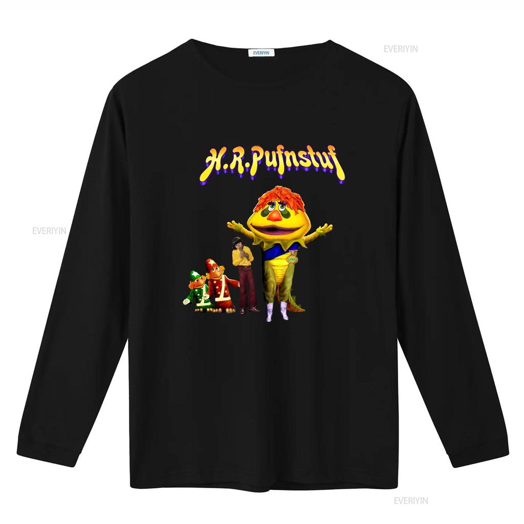 H R Pufnstuf 70s Retro Childrens T Shirt with Classic Cartoon Characters Print Vintage Washed Streetwear Breathable Soft