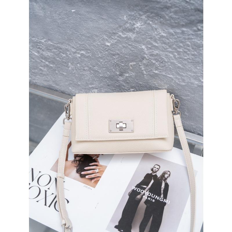 Leather Single Shoulder Crossbody Bag Fashion All-in-one High Sense Diagonal Small Square Bag Women's Bag