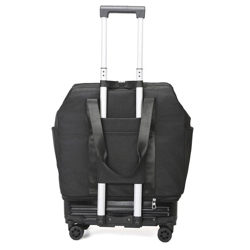 New Trolley Bag Detachable Universal Wheel Luggage Folding Storage Boarding Bag Expandable Suitcase Check-in Bag