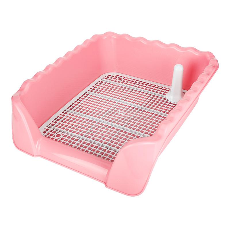 Toilettes pour chien Clôture haute Anti-éclaboussures d'urine Démontage Nettoyage facile Pot pour chien Urinoir pour chien de compagnie surdimensionné Toilettes pour chien