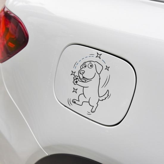 Dancing Puppy Design Self-adhesive Ring Pvc 1 Pc