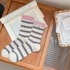 Ladies Fall New Casual Striped Boneless Tube Socks